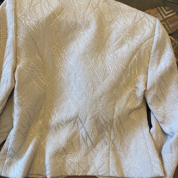 Joseph Ribkoff Womens 8 Trends Beaded Tan Blazer Jacket Old Money Derby Regal - Picture 13 of 14